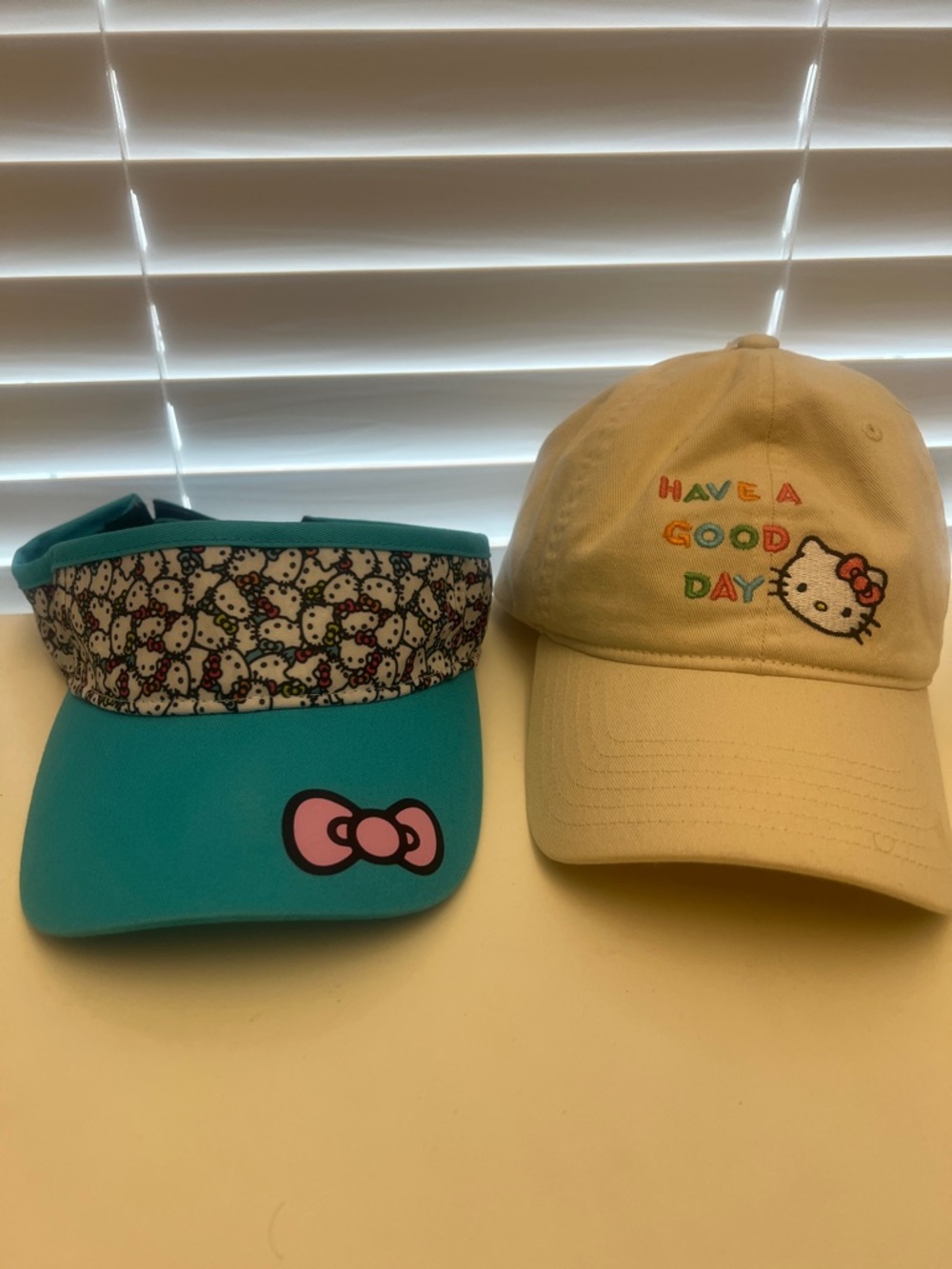 Hello Kitty Visor & Embroidered Cap